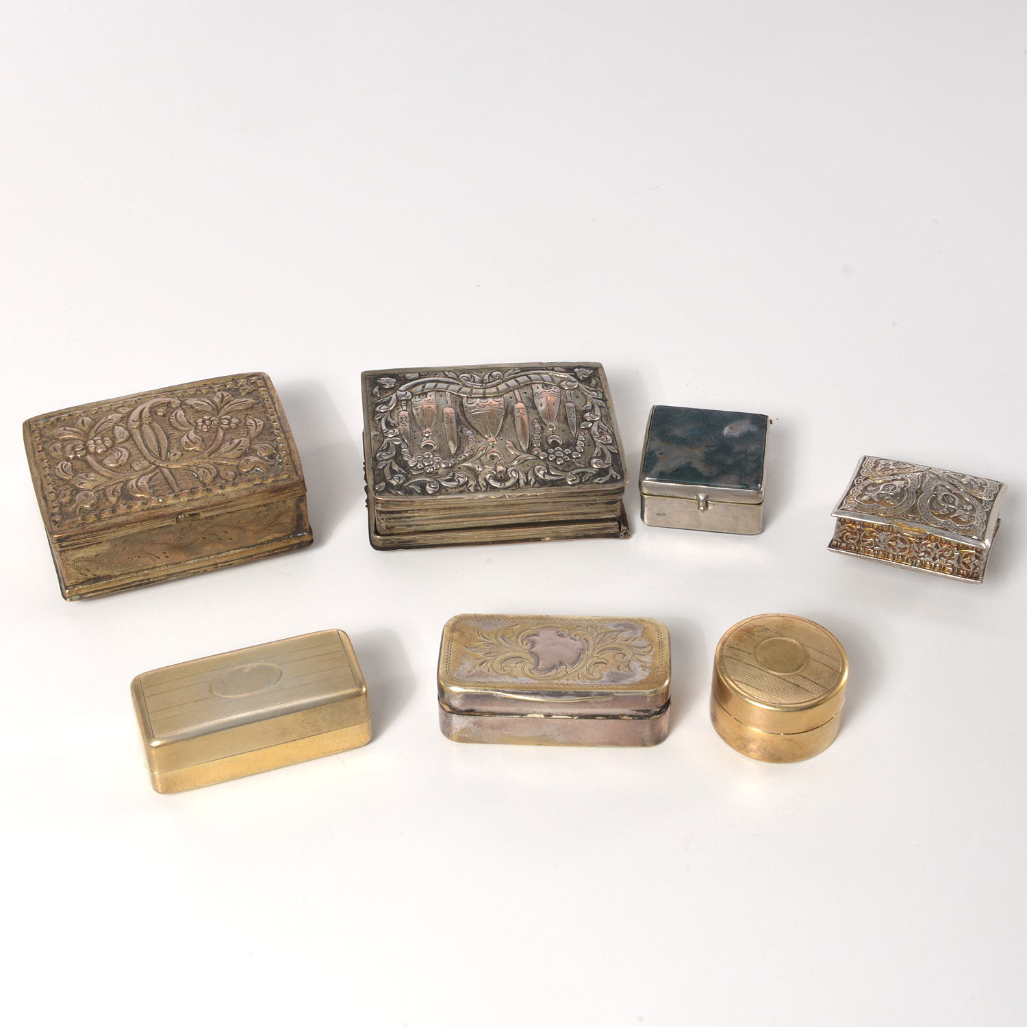 (7) ANTIQUE EUROPEAN & ASIAN SILVER