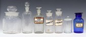 (7) ANTIQUE GLASS PHARMACY APO
