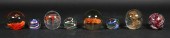 7 ART GLASS PAPERWEIGHTS3 spir