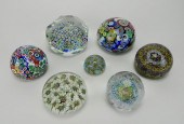 7 ART GLASS PAPERWEIGHTS7 Art