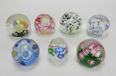 7 ART GLASS PAPERWEIGHTS7 Art