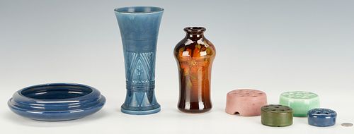 7 ART POTTERY ITEMS, INCL. ROOKWOOD