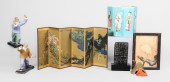 (7) Asian items, c/o pair of m