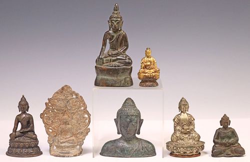 (7) ASIAN PATINATED BRONZE &AMP;