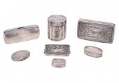 7 ASSORTED SMALL SILVER CONTIN