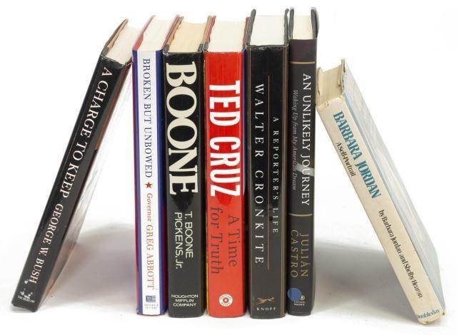 (7) AUTOGRAPHED BOOKS TEXAS