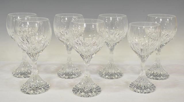 (7) BACCARAT 'MASSENA' CRYSTAL