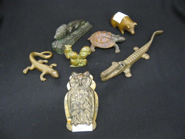 7 Brass & Bronzed Animals