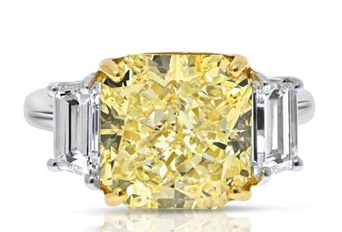 7 CARAT RADIANT CUT DIAMOND FANCY