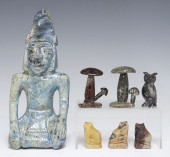 (7) CARVED HARDSTONE ANIMAL FE