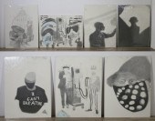 7 CHARCOAL DRAWINGS BY STEVE M