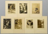 7 CHARLIE COOK GELATIN PRINTS,