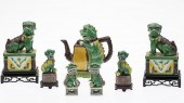 7 CHINESE CERAMIC FU DOGS7 Chi