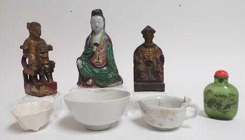 7 CHINESE & OTHER ITEMS2 carved &