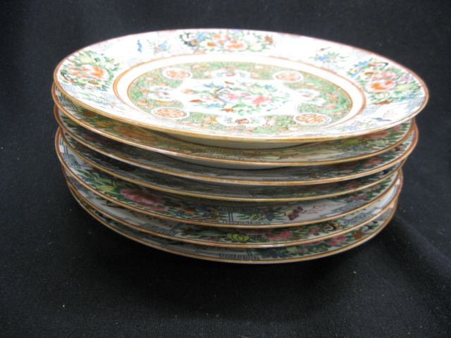 7 Chinese Rose Canton Porcelain