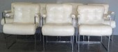 7 Chrome and Upholstered Chair