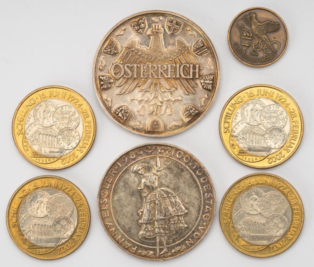 7 COINS1984 Osterreich Fanny
