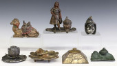 (7) COLLECTION OF FIGURAL GILT