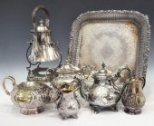 (7) COLLECTION SILVER PLATE TA