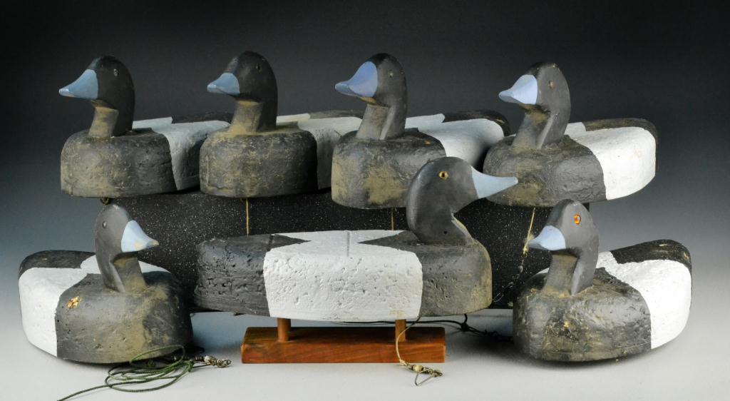 (7) Cork Duck DecoysPrimitive