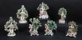 7 CUPID BOCAGE CANDLESTICKS &