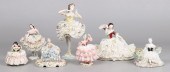 (7) Dresden lace style figures