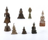 7 EARLY THAI BUDDHA FIGURESGro