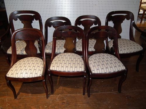 7 EMPIRE DINING CHAIRSNice set of 6