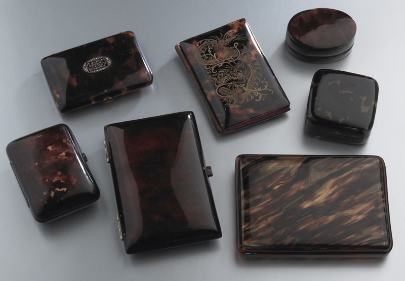 (7) English tortoise shell items