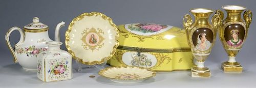 7 EUROPEAN PORCELAIN