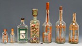 7 FOLK ART CARVED BOTTLE WHIMS