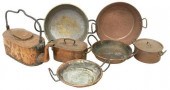 (7) FRENCH COPPER & BRASS KITC