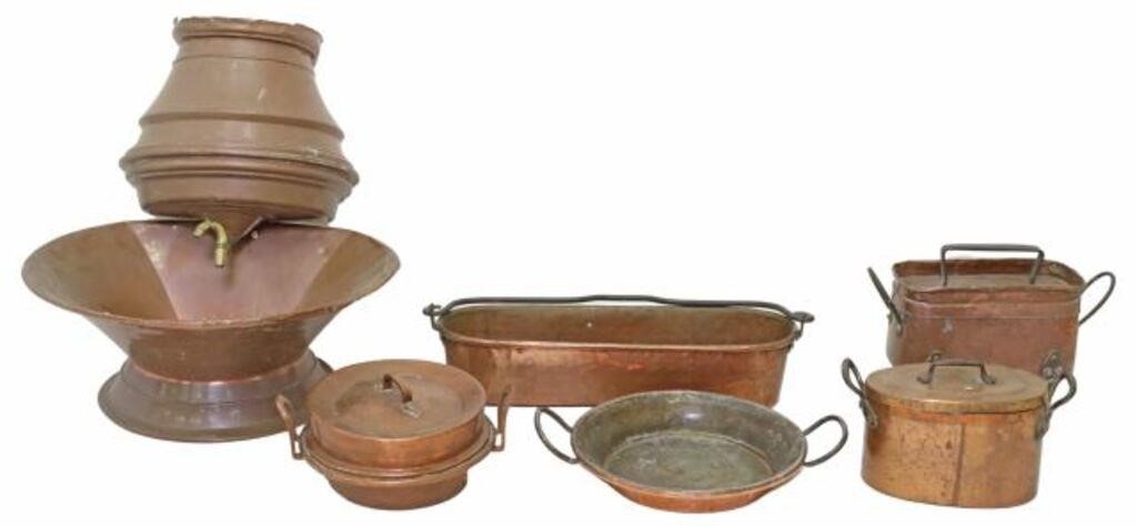 (7) FRENCH COPPER & METAL
