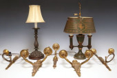 (7) FRENCH GILT METAL WALL SCO