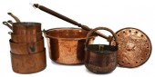7) FRENCH HAMMERED COPPER KITC