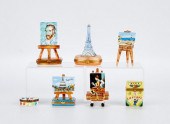 7 FRENCH LIMOGES PORCELAIN BOX