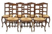(7) FRENCH PROVINCIAL OAK RUSH