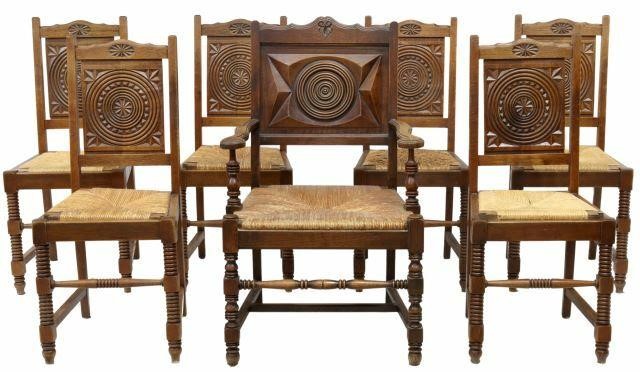 (7) FRENCH PROVINCIAL SIDE CHAIRS &