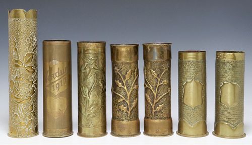 (7) FRENCH WWI-ERA TRENCH ART