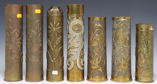 (7) FRENCH WWI-ERA TRENCH ART