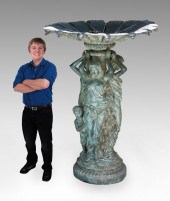 7 FT TALL LARGE BRONZE 3 GRACE