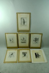 7 GEORGES BIJOT ETCHINGS 'JAPA