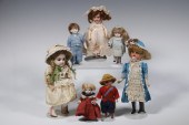 (7) GERMAN BISQUE DOLLS Group