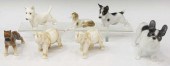 (7) GERMAN PORCELAIN DOGS, ELE