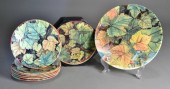 (7) GIEN FRENCH PORCELAIN IVY