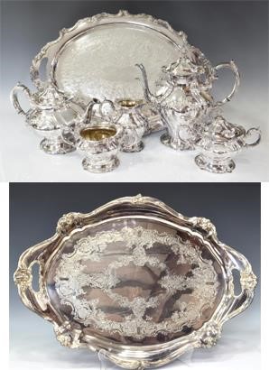 (7) GORHAM CHANTILLY SILVERPLATE