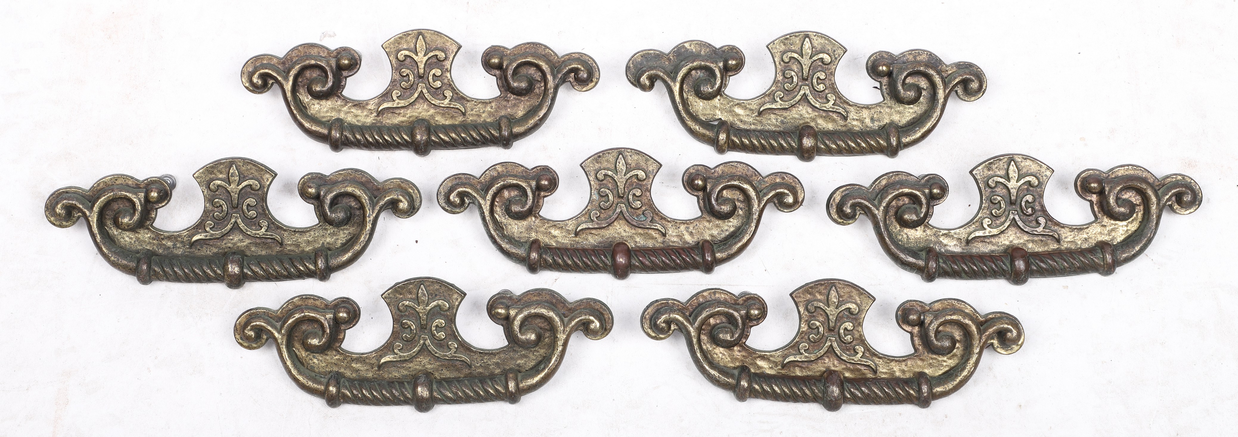 (7) Keeler Brass Co embossed