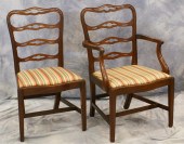 7 mahogany Chippendale style r