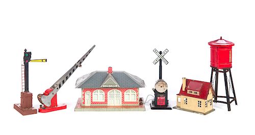 7 MARX AND AMERICAN FLYER TOY TRAIN