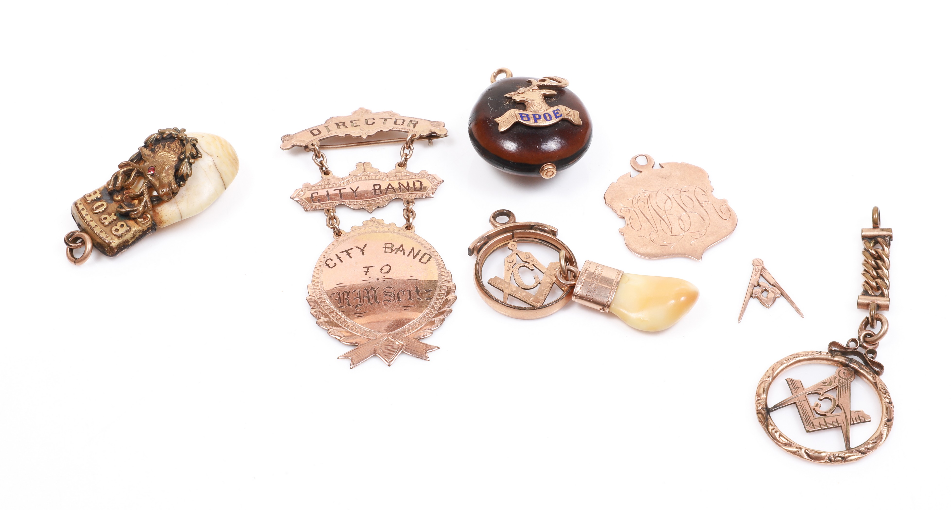 (7) Masonic and Fraternal items